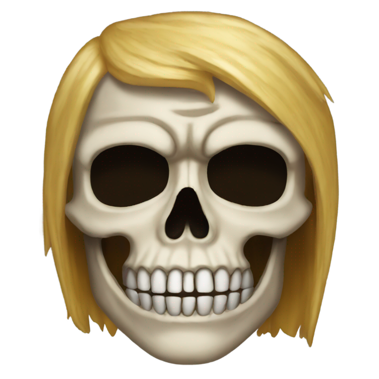 genmoji : Donald Trump en emoji de crâne