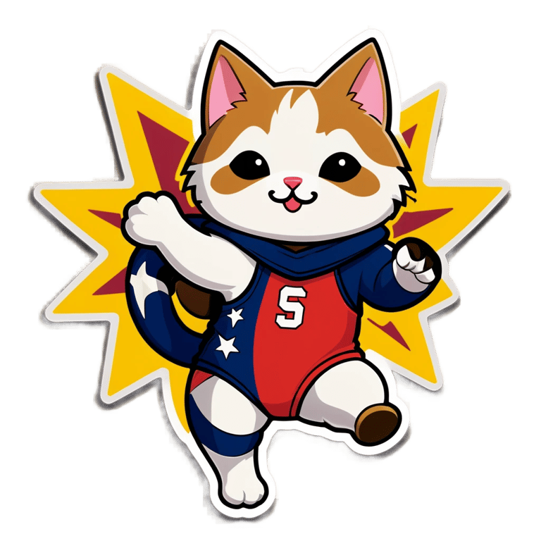 genmoji: cat, dog, swimsuit, flag football, shooting star