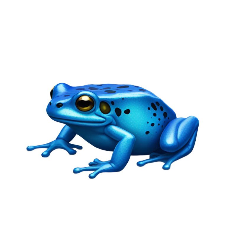 genmoji : Grenouille bleue venimeuse