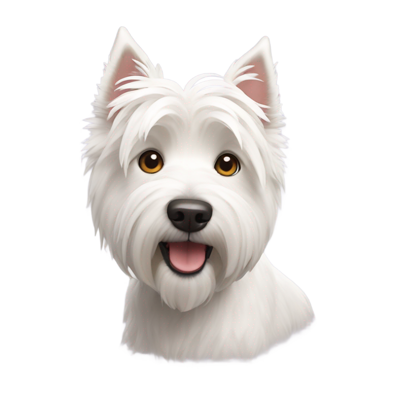 genmoji : Crée un West Highland White Terrier !