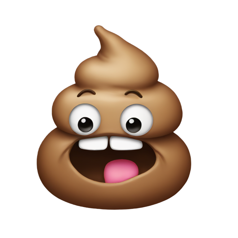 genmoji : Caca qui a l'air malade