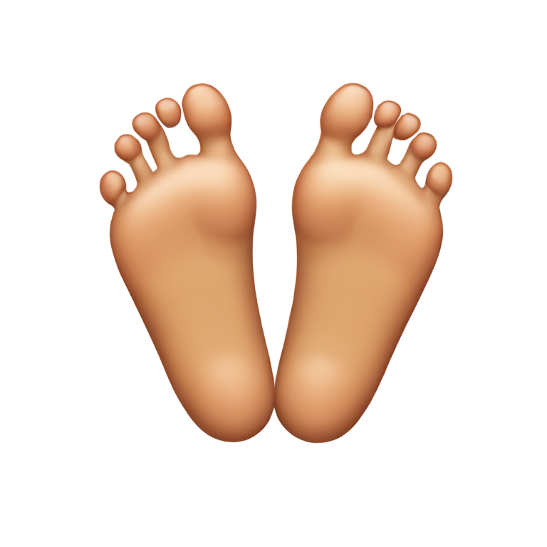 genmoji : Butthole and feet