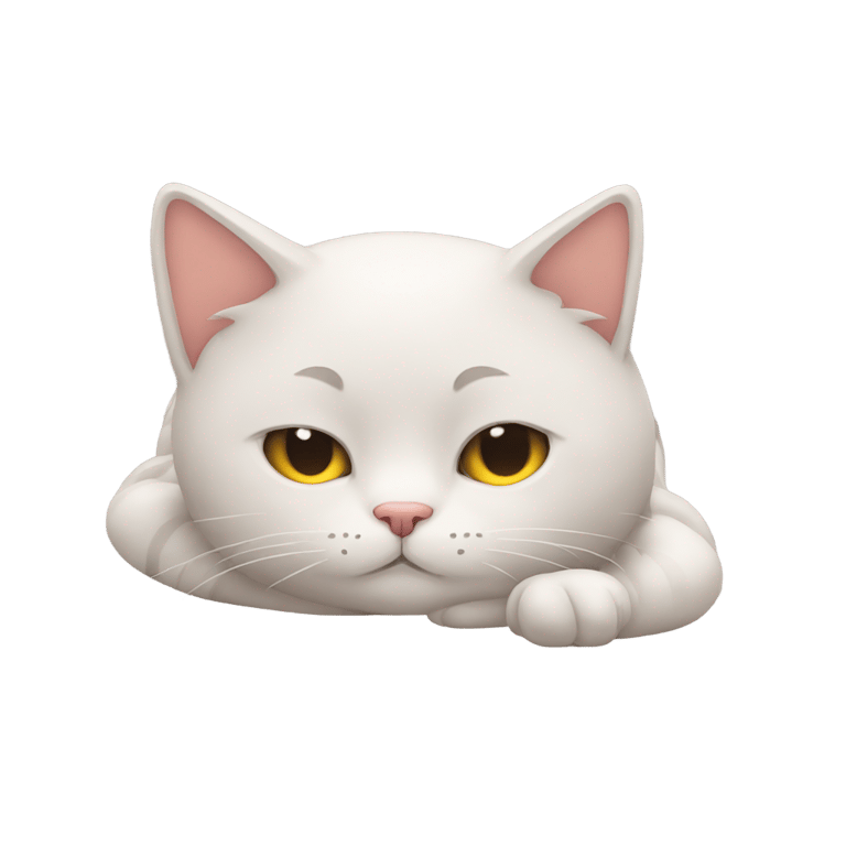 genmoji: cat zzz