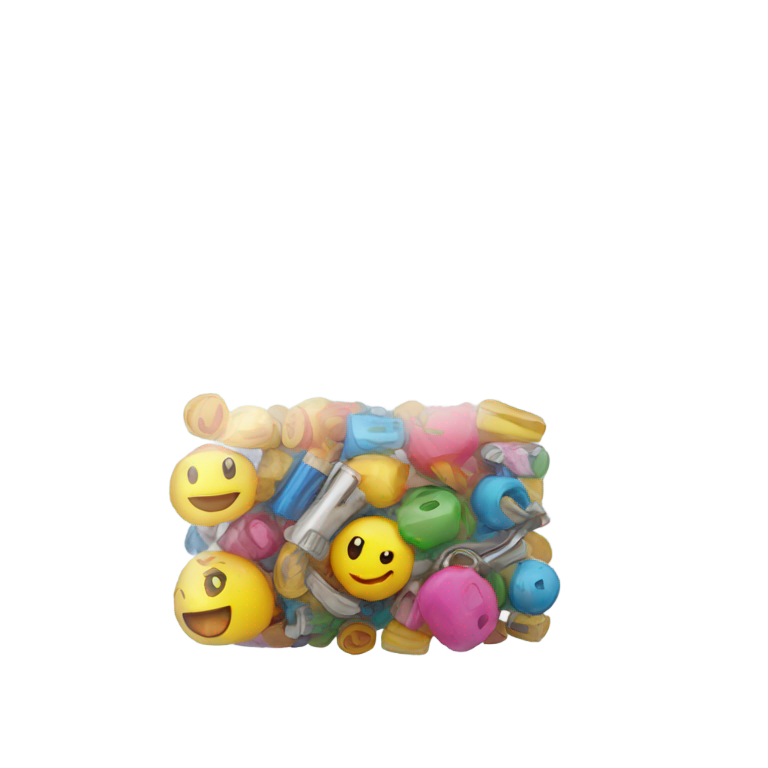 genmoji : Petit sac de rangement transparent avec fermeture éclair