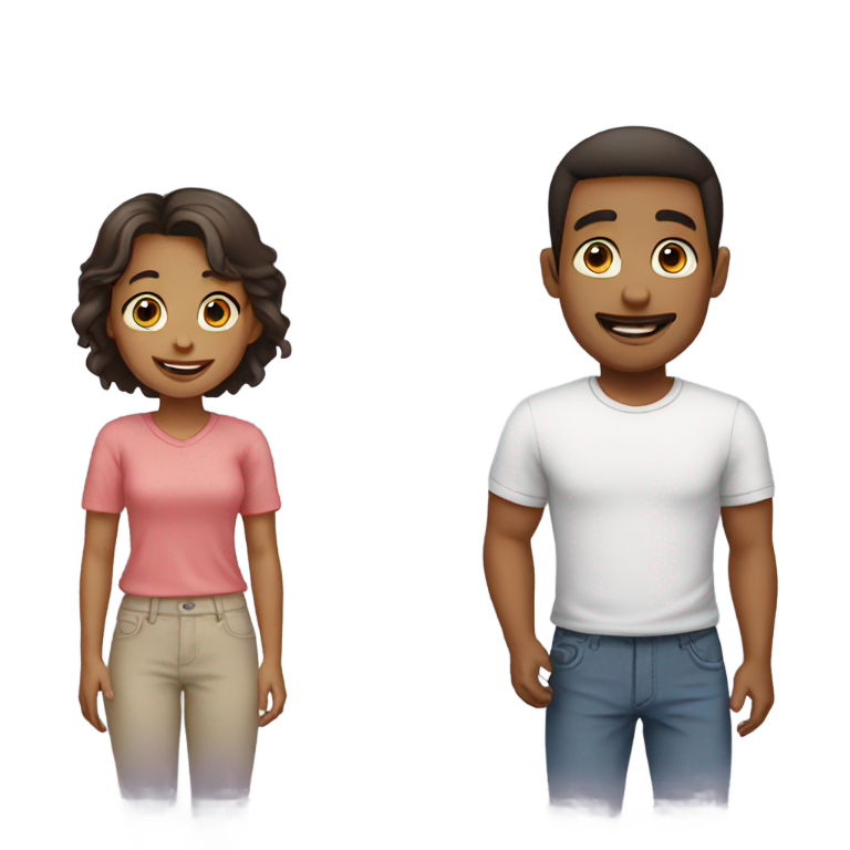 絵文字：Dad and brother sister