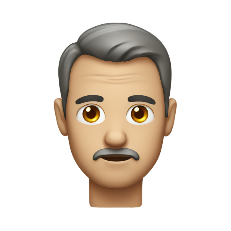 genmoji：男人翻白眼
