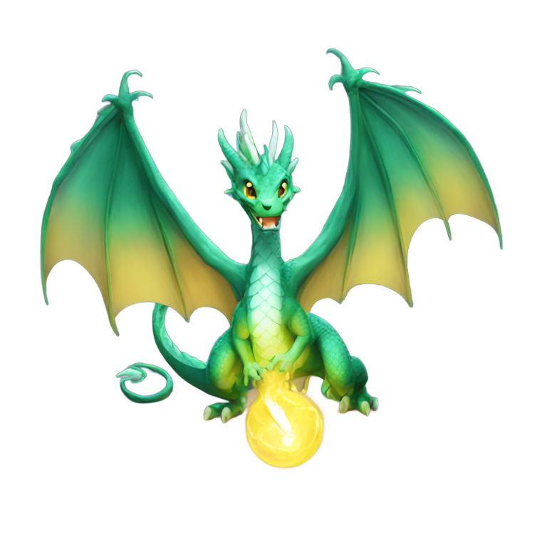 genmoji : Dragon lumineux