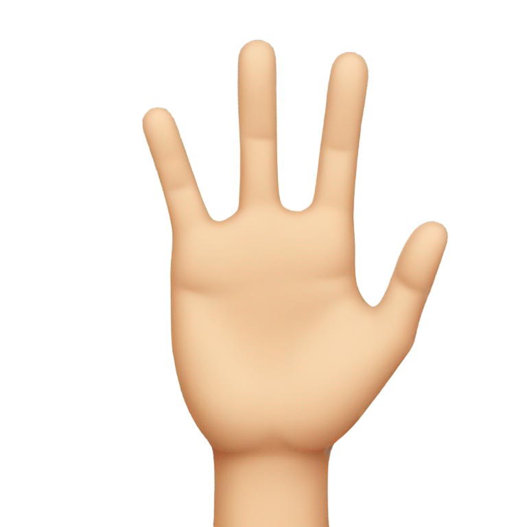 genmoji: Hand gesture with two ears.