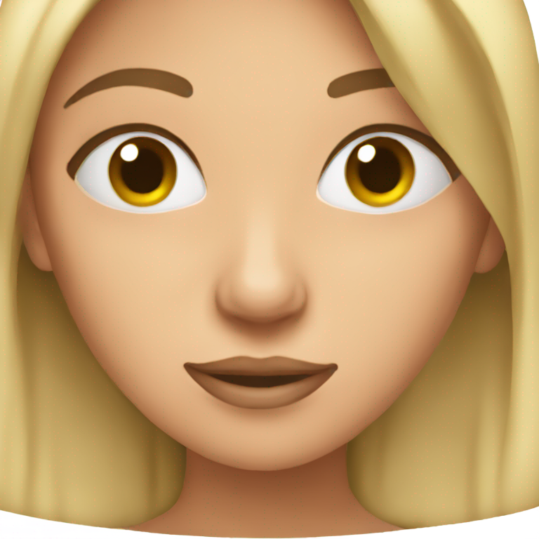 genmoji：一位不穿衬衫和胸罩的女性