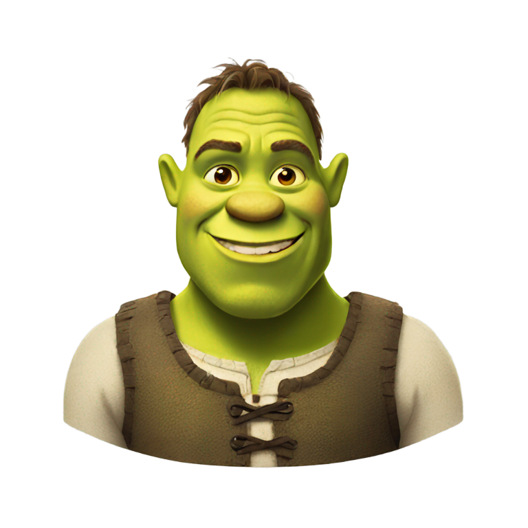 genmoji: handsome shrek