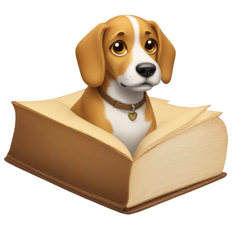 genmoji : Chien de livre