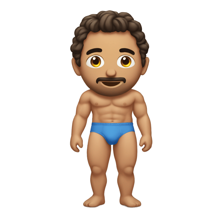 genmoji：pablo soraino in his underwear