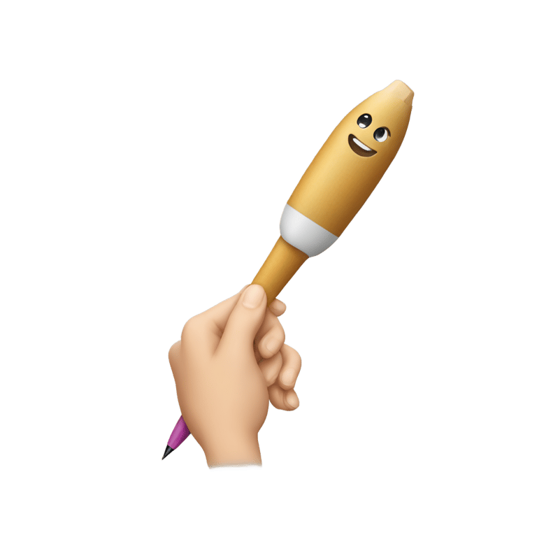 genmoji : Lehrerin mit Stift in der Hand