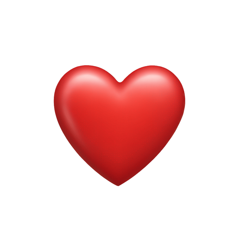 genmoji：大红心 Valentine