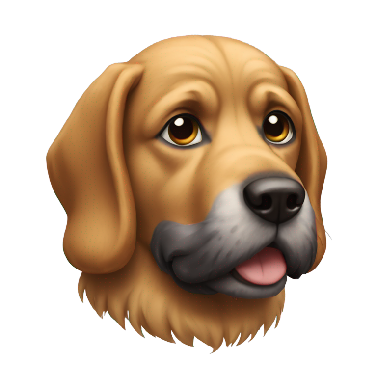 genmoji: dog with a beard