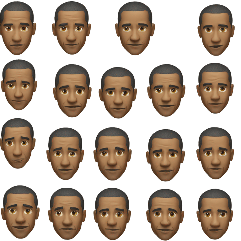 genmoji：超现实主义，4K，完美质量，无缺陷，无畸形，无克隆，巴拉克奥巴马