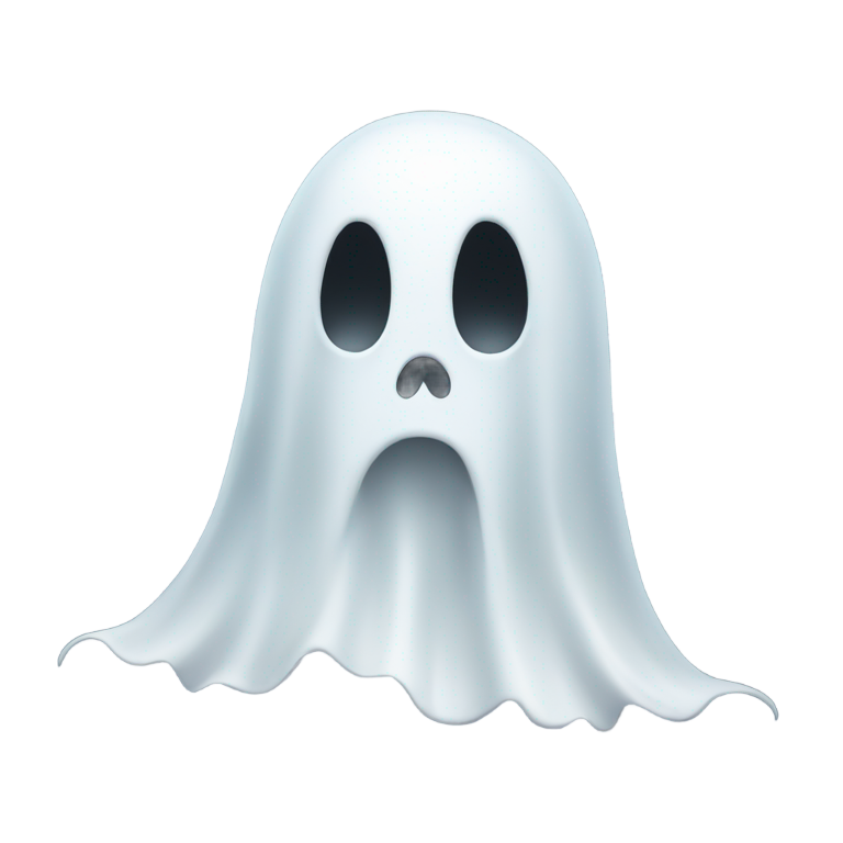 genmoji：嘴巴紧闭的鬼魂