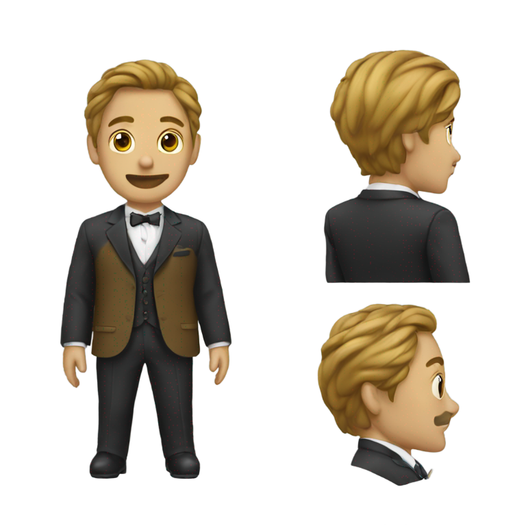 genmoji：穿西装的粪便