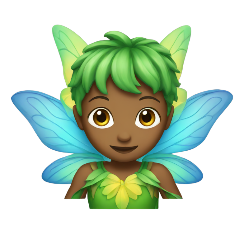 genmoji：男精灵绿蓝黄