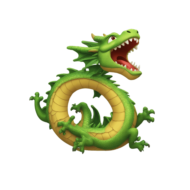 genmoji : A number with a dragon roaring on top