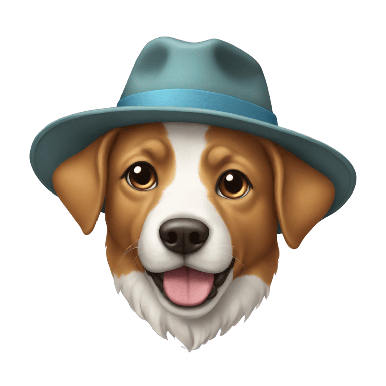 genmoji：戴着帽子上的“KOH”字样的狗