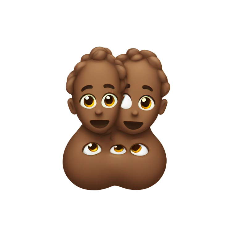 genmoji：Poop twins