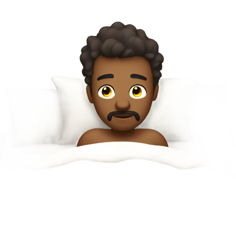 genmoji：床上懒汉看手机