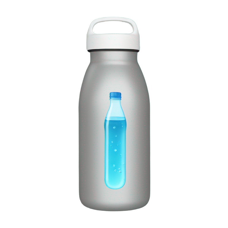 genmoji : Bouteille d'eau réutilisable