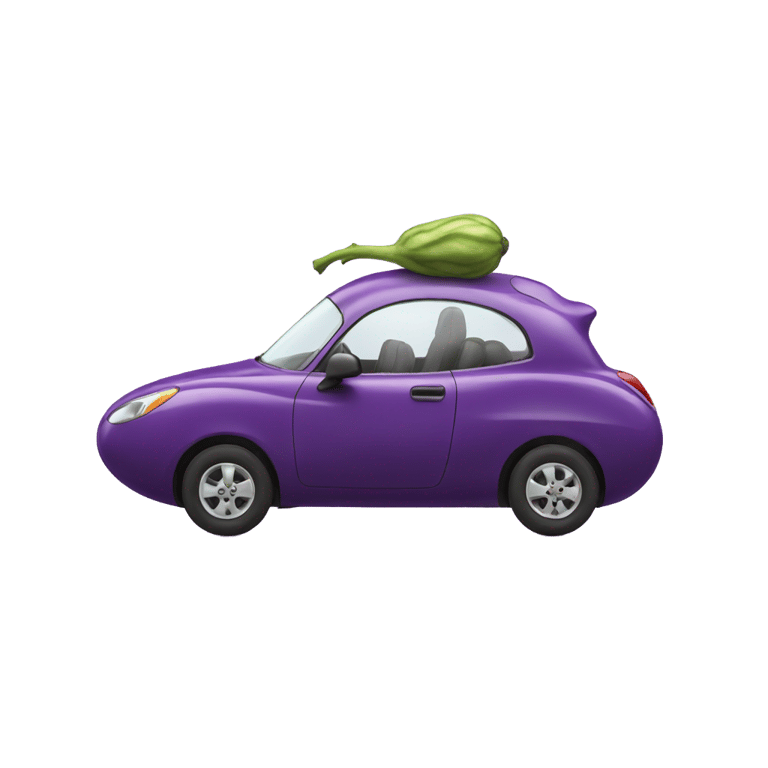 絵文字：車の中のナス