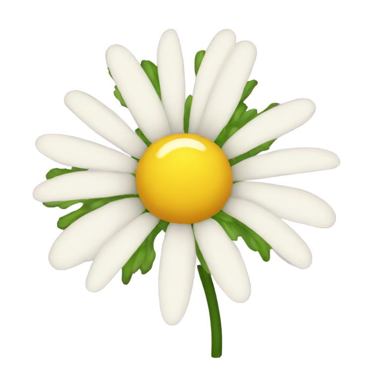 genmoji：阳光下的菊花