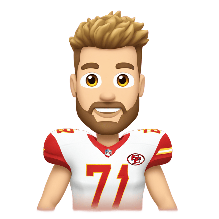 絵文字：75% Travis Kelce 25% Taylor Swift