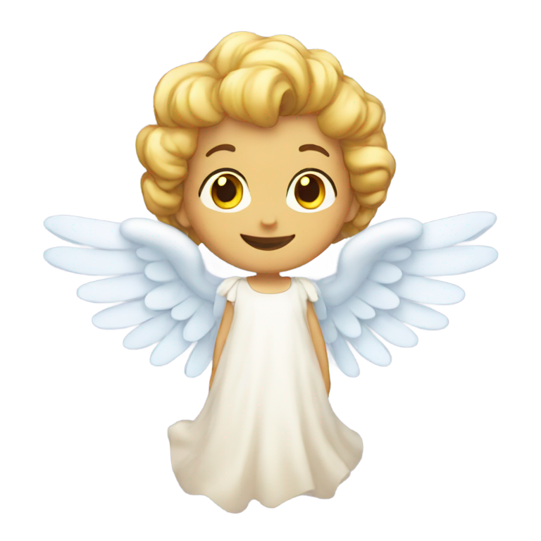 genmoji: Happy and angelic