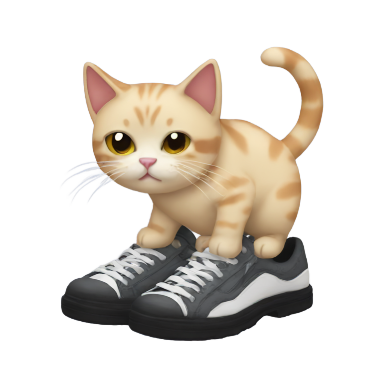 genmoji: shoegaze cat