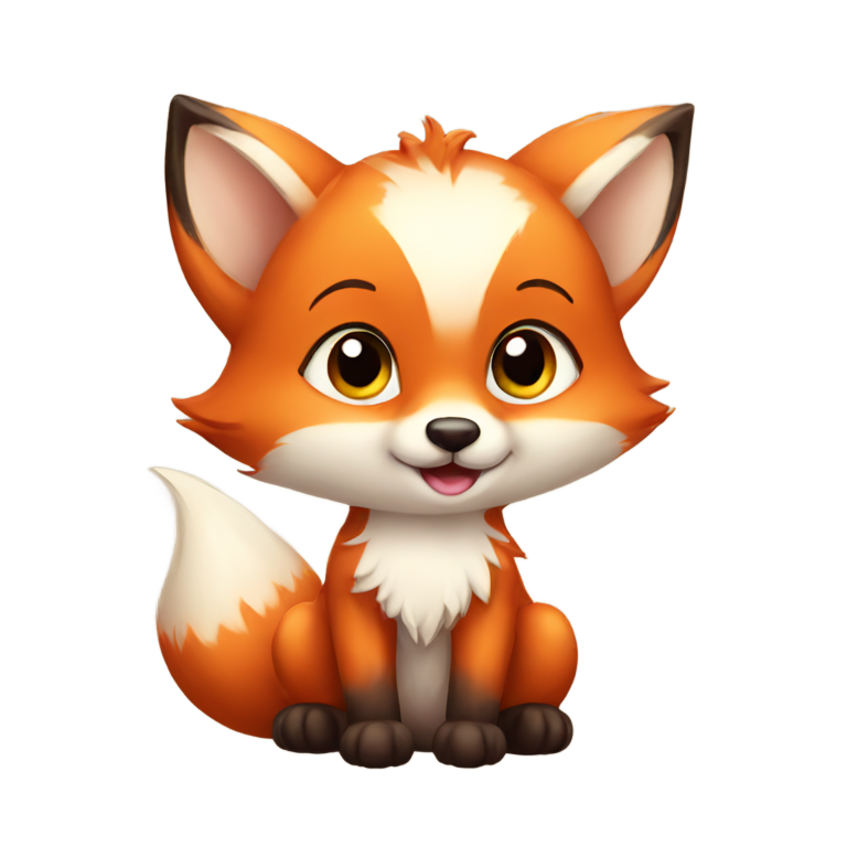 genmoji: a cute baby fox