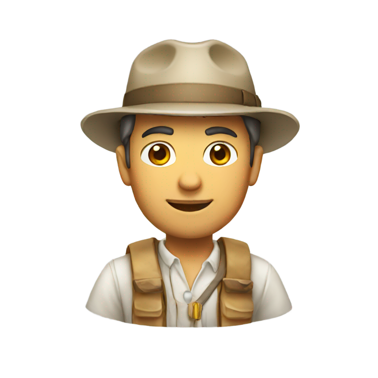 genmoji：考古学家 白色