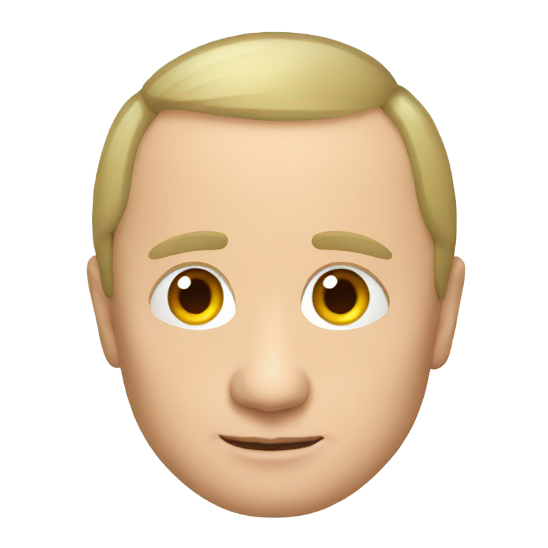 絵文字：putin with a hair
