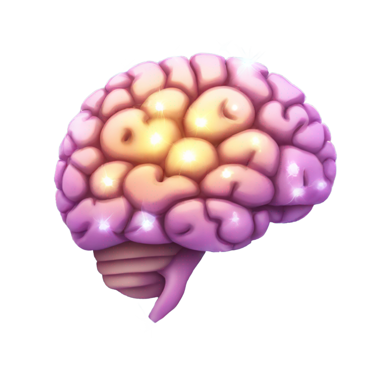genmoji: brain with sparkle