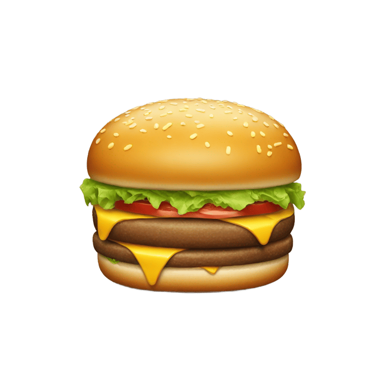 genmoji：hamburger with a glock