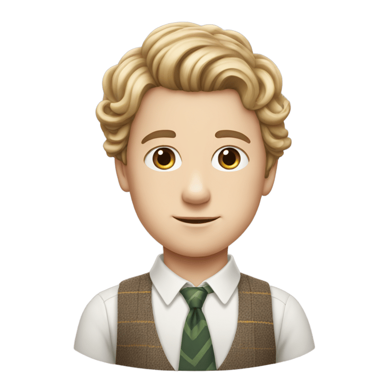 genmoji：英国高个子男孩，头发像《少年谢尔顿》中的谢尔顿