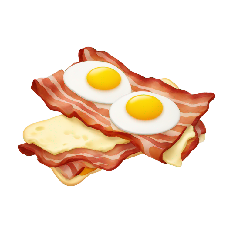 genmoji: Bacon and eggs