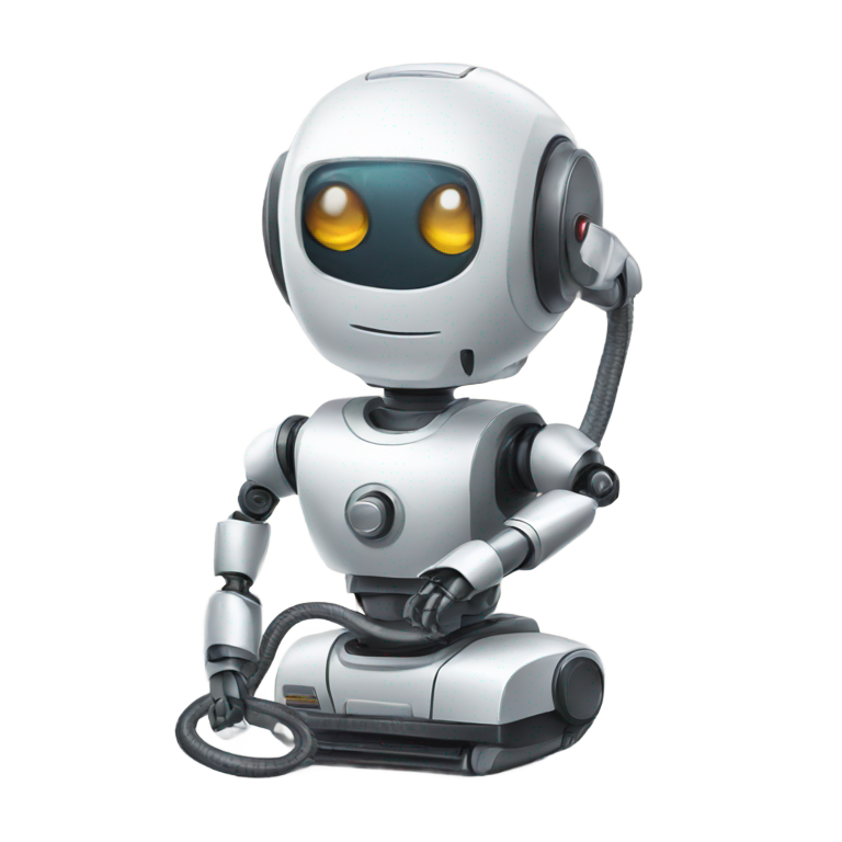 genmoji: Robot using a vacuum