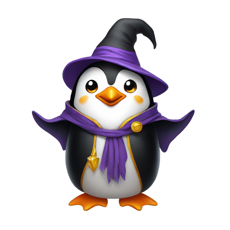 genmoji: Penguin Wizard