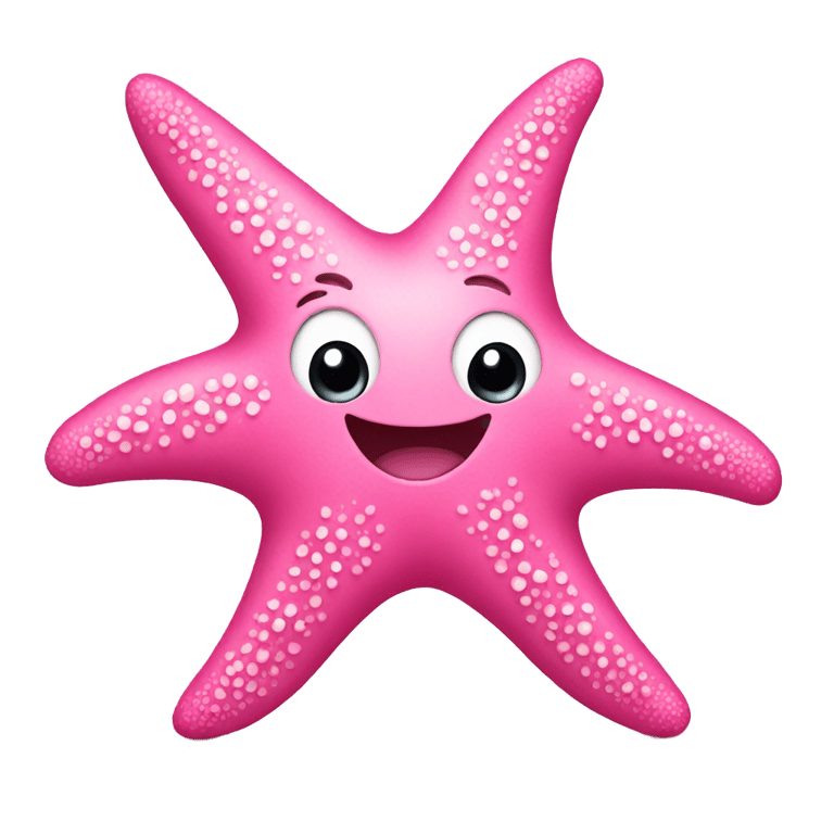 genmoji: Pink starfish wearing pumps