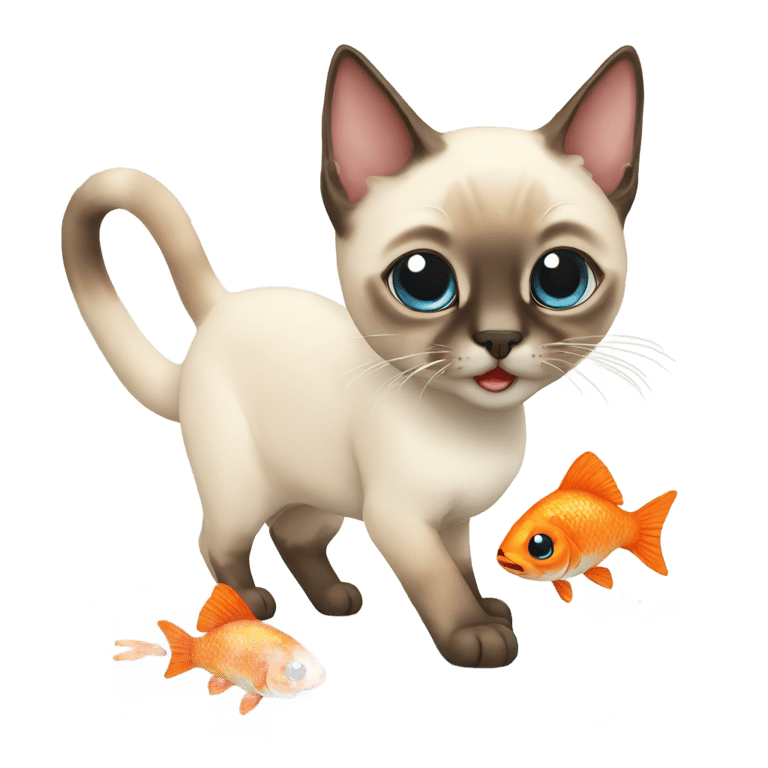 genmoji：西米猫与鱼