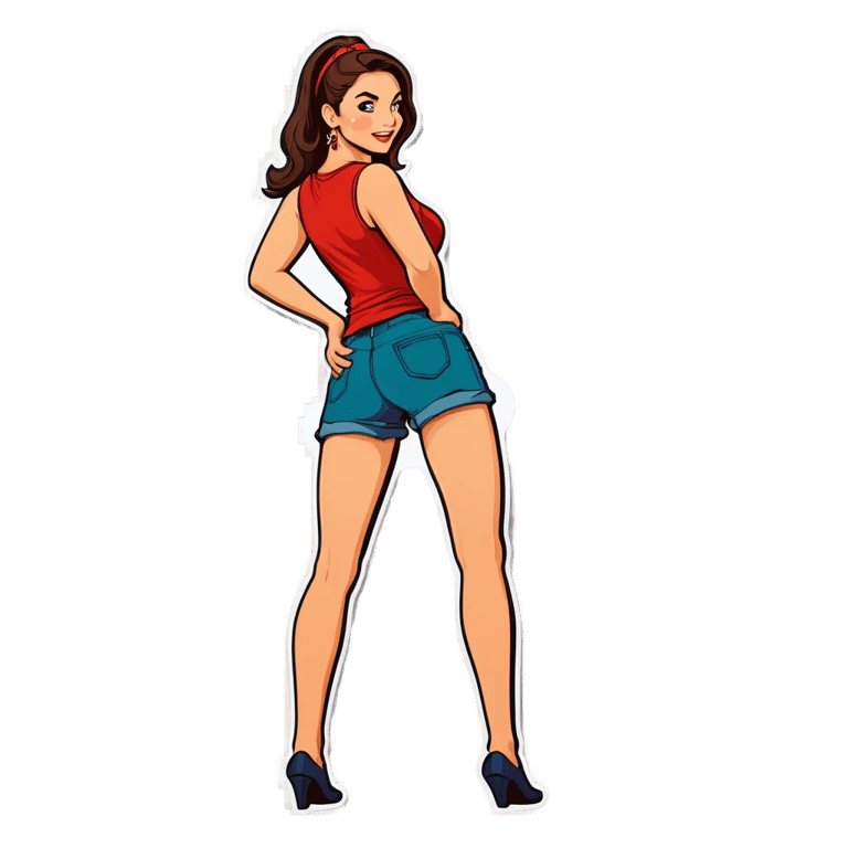 genmoji：a farting sexy girl