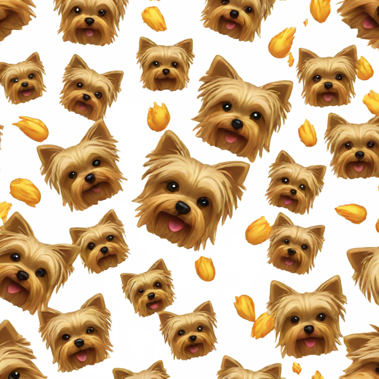genmoji：约克夏梗犬爆炸