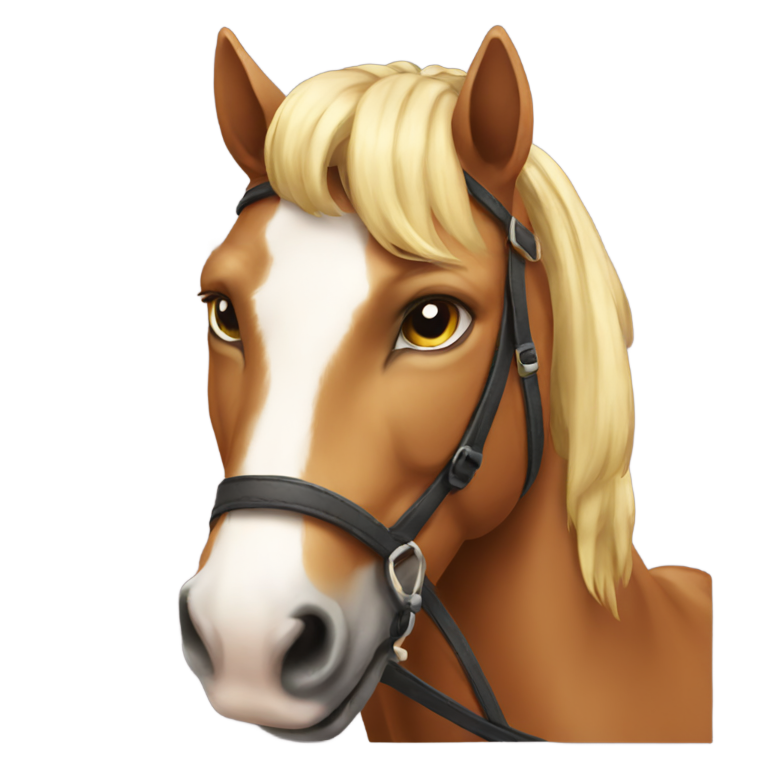 genmoji: cat on a horse