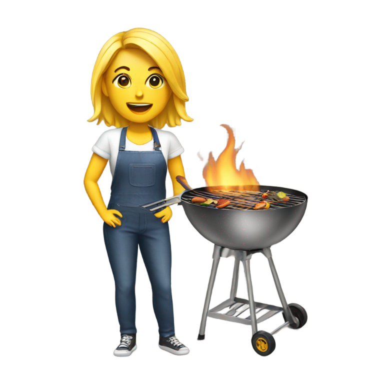 genmoji：烧烤女同