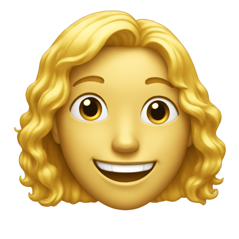 絵文字：golden smile