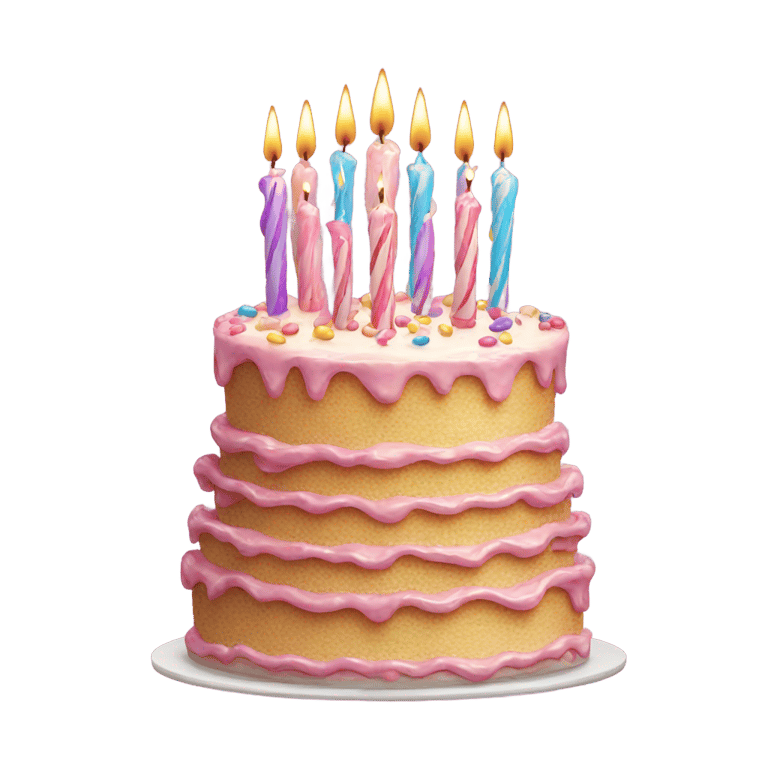 genmoji : Birthday cake with 1,000 candles